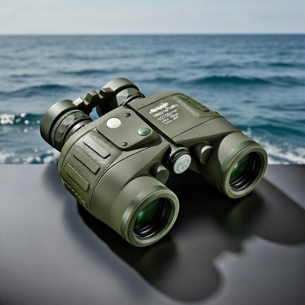 Jumelles Marines 10×50 Télémètre & Boussole – BAK - 4 FMC Étanchéité Flottante - Terra Aventure