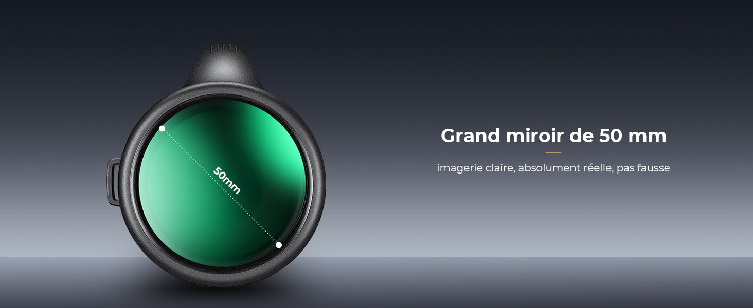 Monoculaire 8 - 32x50 HD à zoom continu avec clip smartphone - Terra Aventure