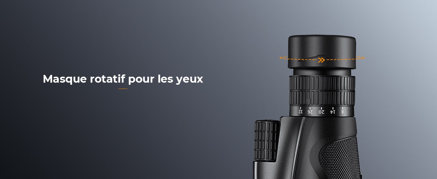 Monoculaire 8 - 32x50 HD à zoom continu avec clip smartphone - Terra Aventure