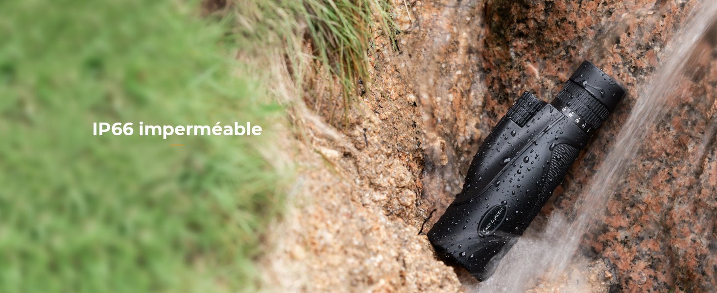 Monoculaire 8 - 32x50 HD à zoom continu avec clip smartphone - Terra Aventure