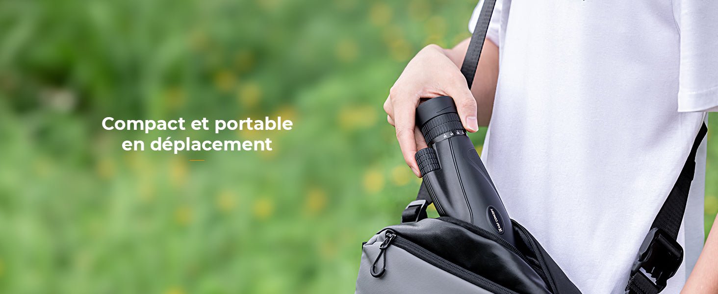 Monoculaire 8 - 32x50 HD à zoom continu avec clip smartphone - Terra Aventure