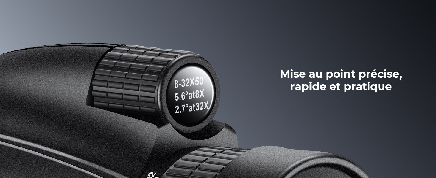 Monoculaire 8 - 32x50 HD à zoom continu avec clip smartphone - Terra Aventure