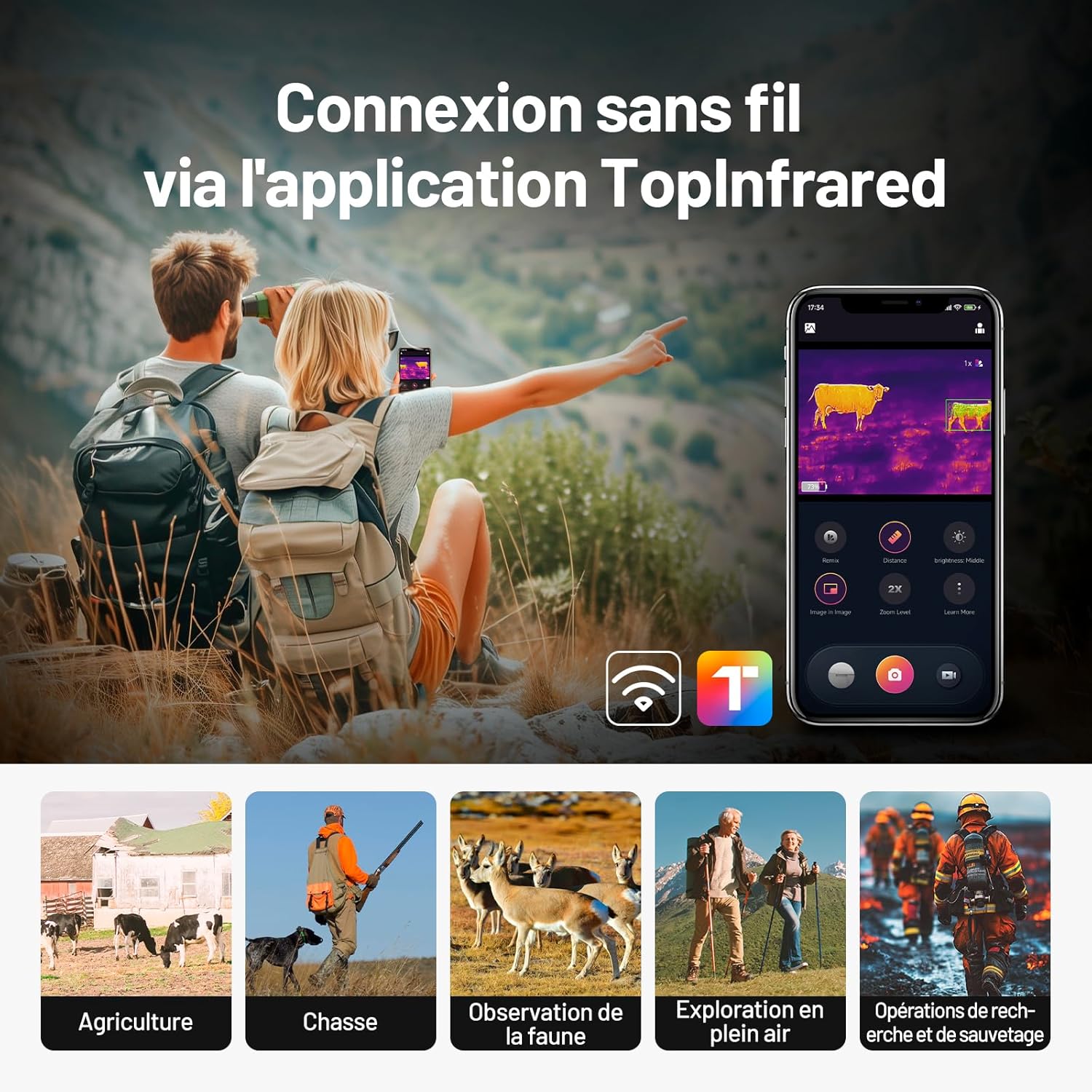 Monoculaire thermique professionnel 320x240 Terra Aventure