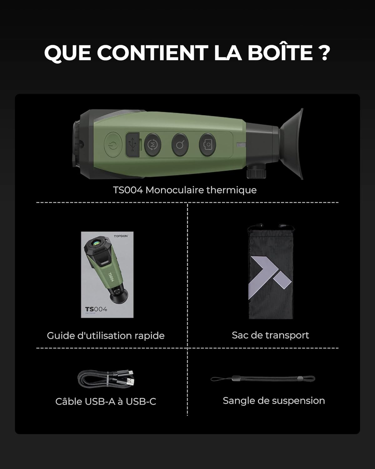 Monoculaire thermique professionnel 320x240 Terra Aventure