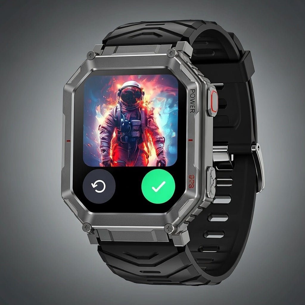 Montre connectée militaire GPS boussole – Appels Bluetooth, écran HD 2,01”, Android & iOS - Terra Aventure
